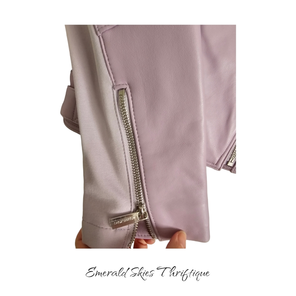 MICHAEL Michael Kors Lavender Leather Jacket - Picture 8 of 10